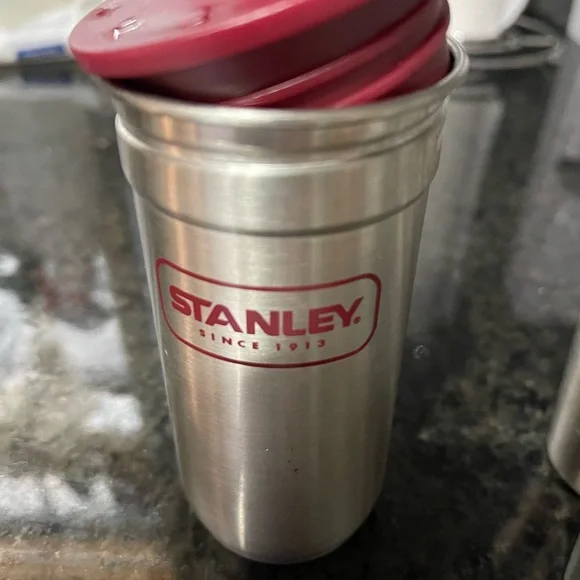 Stanley Silver Shot Glass Set with Case - Picture 2 of 2